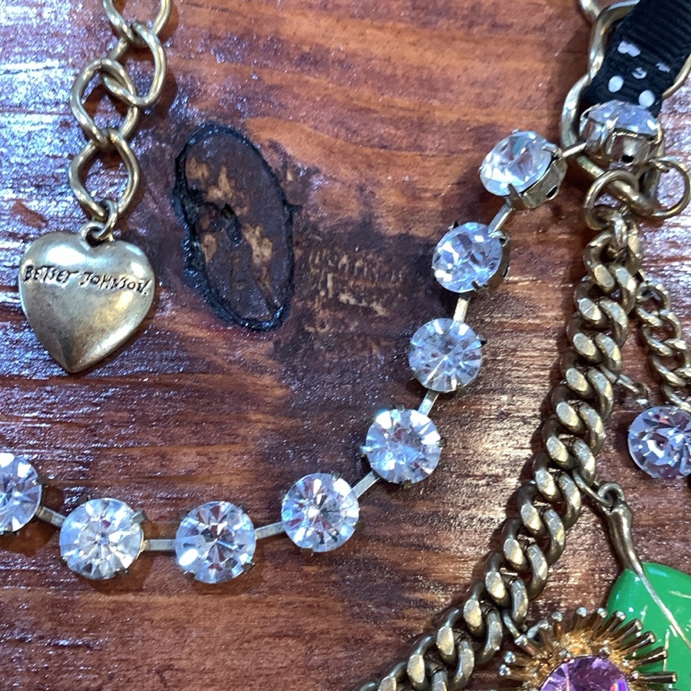 Vintage Betsey Johnson Secret Garden Ladybug Necklace - Picture 9 of 17